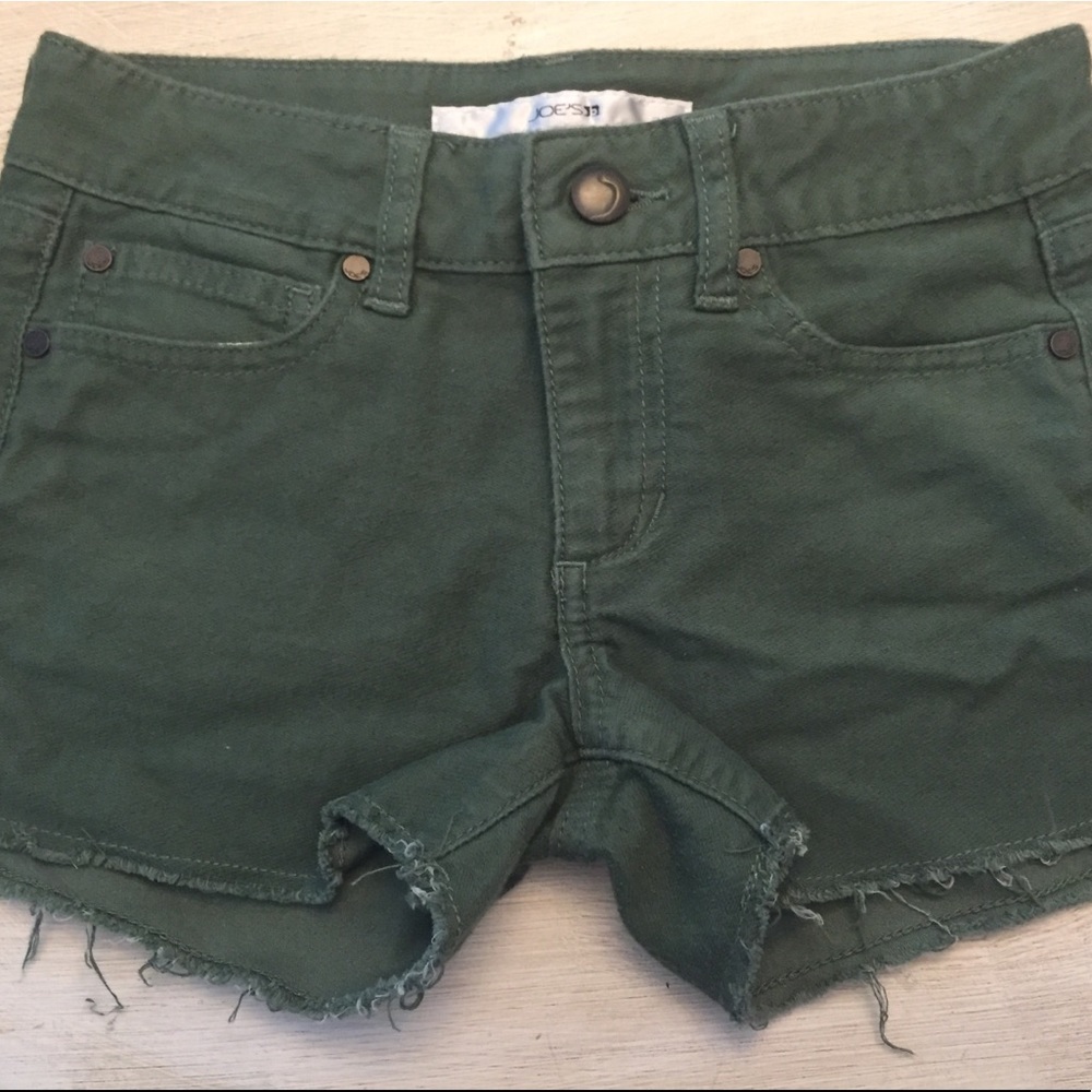 Youth Green jean shorts